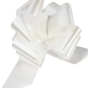 50 COCCARDA Nastro 50MM Bianco 53 Rapid SVELTO Tirante Matrimoni Auto Feste Eventi Vari