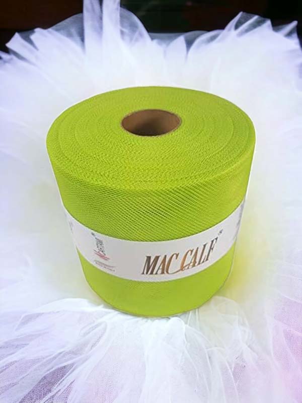 Rotolo tulle altezza 12.5 centimetri MAC VERDE MELA 558 47 MT100 - immagine 6