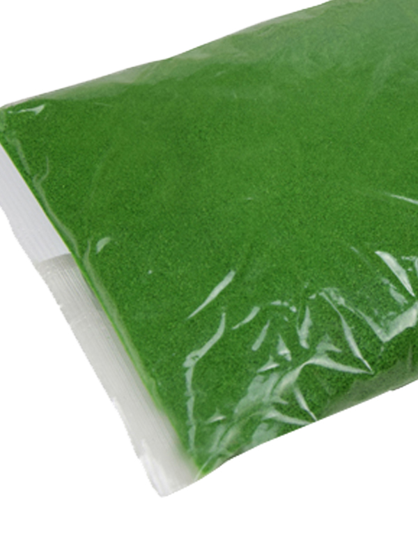 1 KG SABBIA COLORATA 04-07 MILLIMETRI PER COMPOSIZIONI FLOREALI HOBBY FAI DA TE VERDE 08 - immagine 9