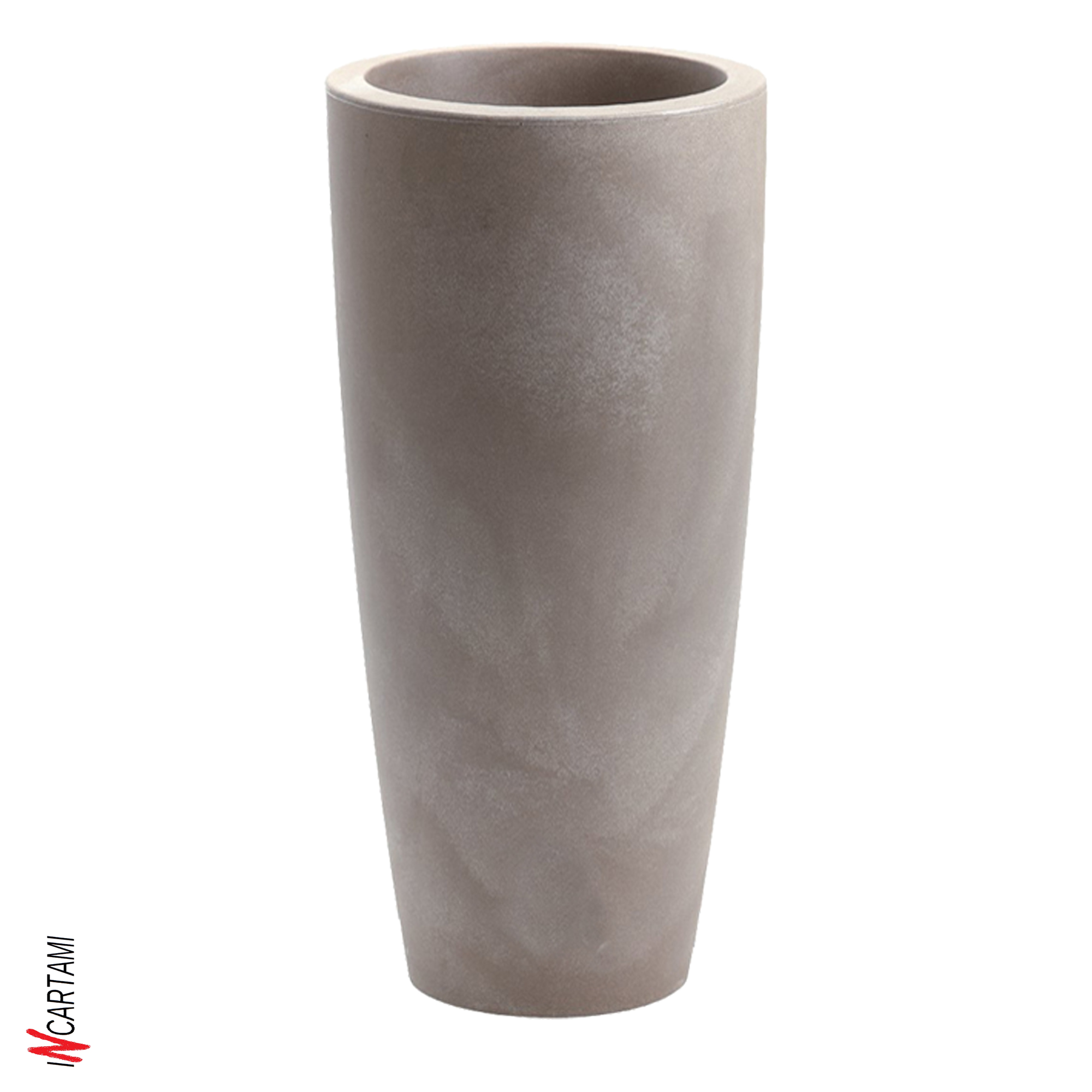VASO RESINA TALOS MATT D43 H90 CENERE - immagine 2