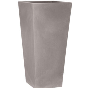 VASO RESINA EROS 38X38 H80 CENERE
