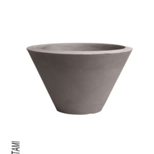 VASO CHIRON MAT D50 H29 CENERE