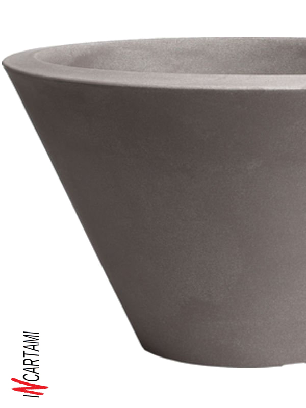 VASO CHIRON MAT D50 H29 CENERE - immagine 2