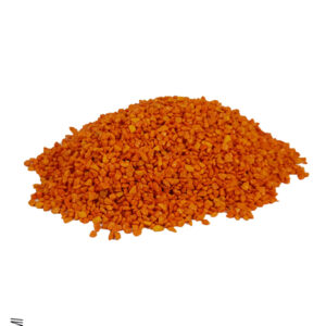 500 GR BUSTA sassi , 3-6 MM MILLIMETRI PER COMPOSIZIONI FLOREALI HOBBY FAI DA TE ARANCIONE