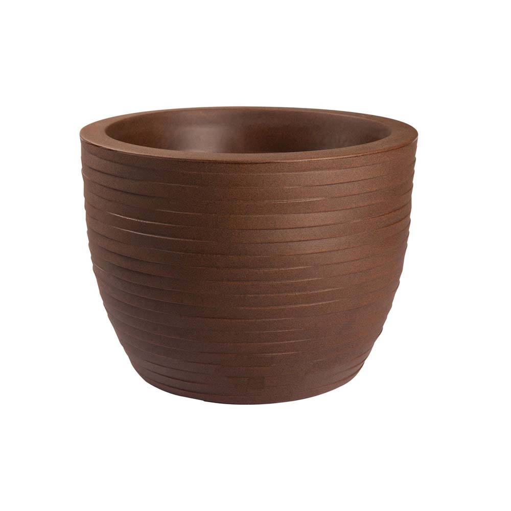 VASO HERA RESINA ELEG D40 H30 CORTEN - immagine 2