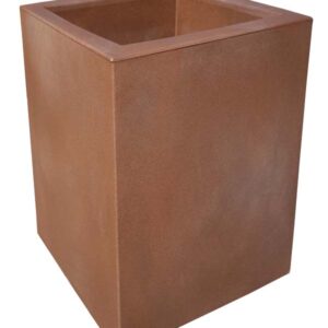 VASO CUBO RESINA MODUS 40 CORTEN