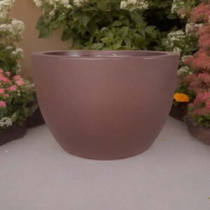 VASO HERA RESINA D40 H30 CORTEN