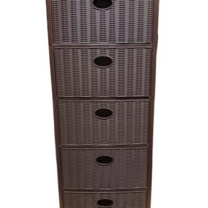 CASSETTIERA 5 MAGICA 40X40X98 MOKA