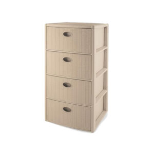CASSETTIERA 4 MAGICA 40X40X80 CASHMERE