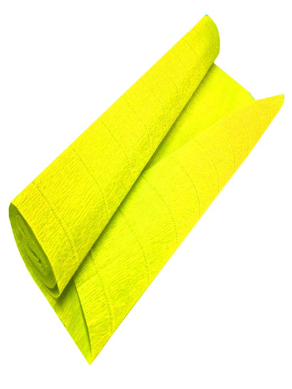 CARTA CRESPA GIALLO LIMONE 575 PZ5