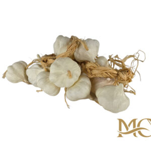 GRAPPOLO AGLIO PVC CON RAFFIA  60 CENTIMETRI