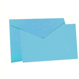 BUSTA E BIGLIETTO AZZURR 11X7 PZ 100+100