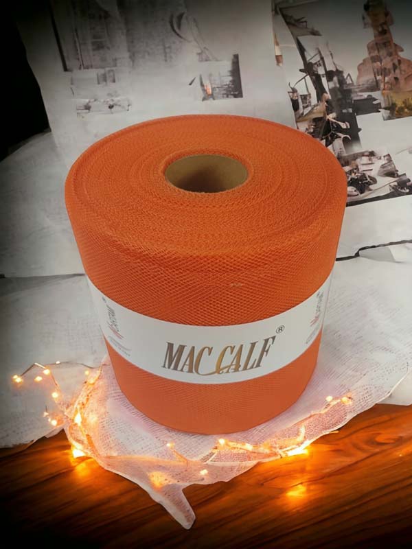 Rotolo tulle altezza 12.5 centimetri MAC ARANCIO 580 11 MT100 - immagine 14