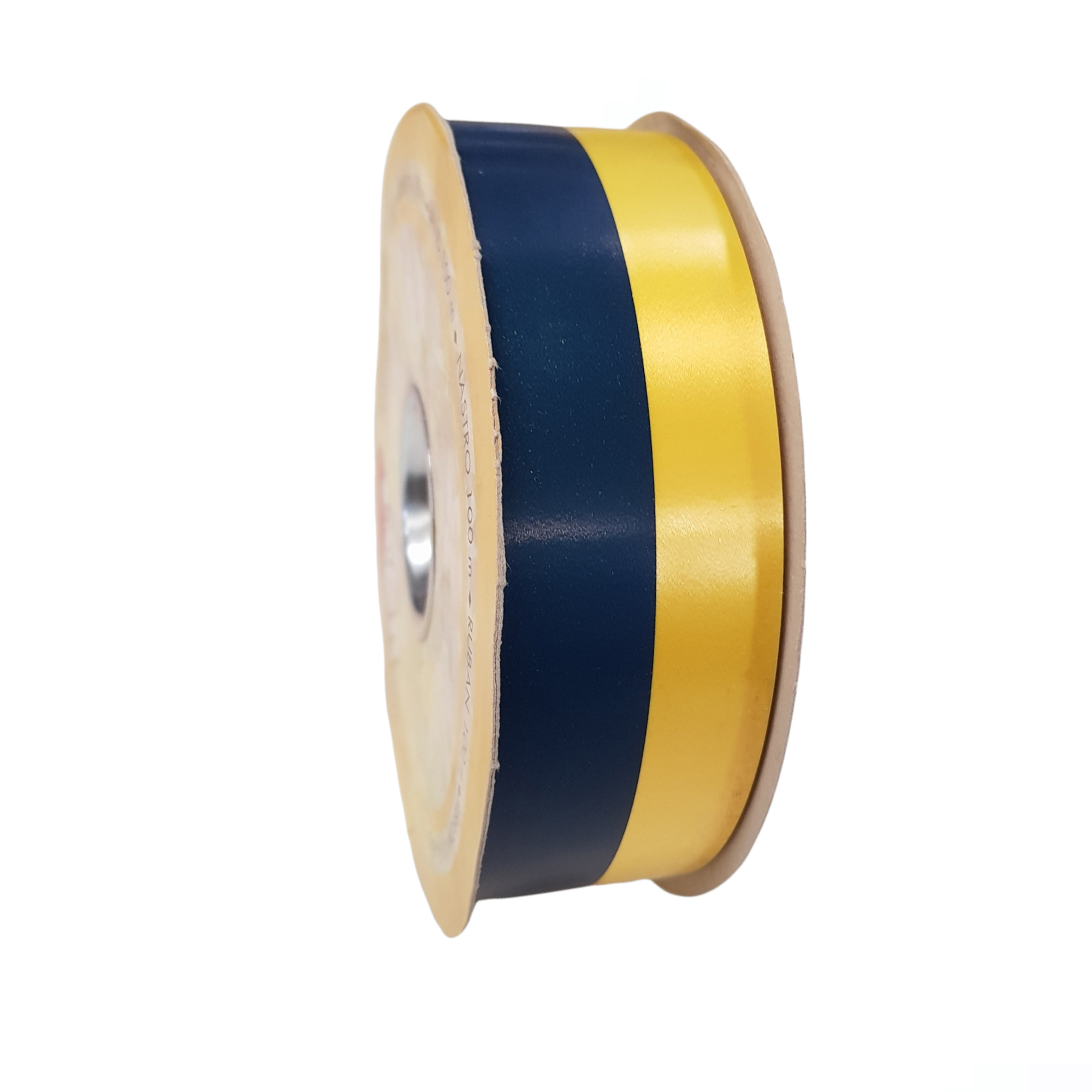 NASTRO PVC GIALLO BLU ALTEZZA 38MM LUNGO100 METRI - immagine 4