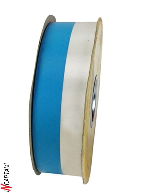 NASTRO PVC BIANCO AZZURRO ALTEZZA 38MM LUNGO100 METRI