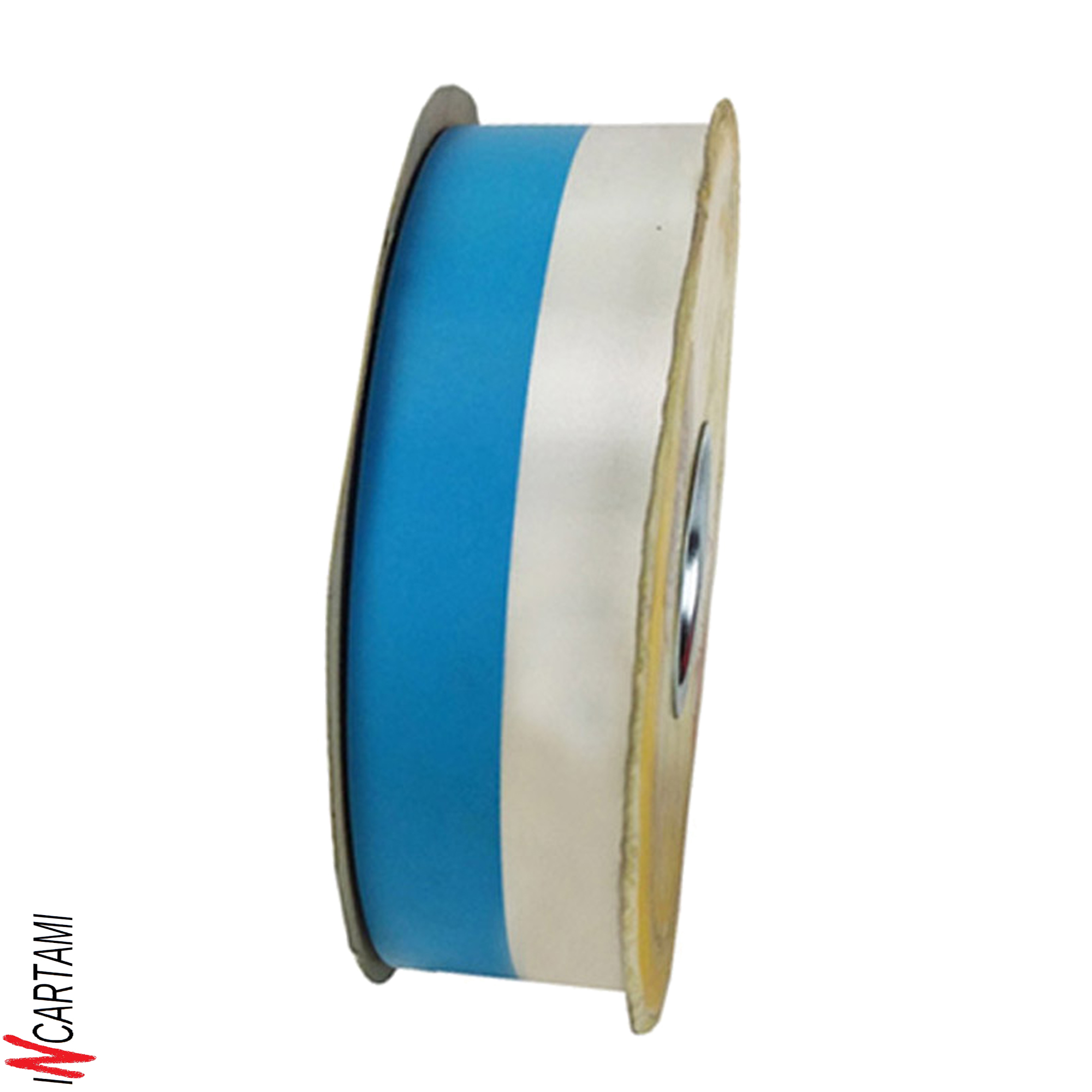 NASTRO PVC BIANCO AZZURRO ALTEZZA 38MM LUNGO100 METRI - immagine 9