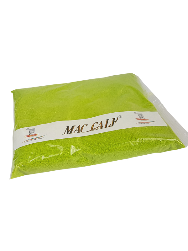 1 KG SABBIA COLORATA 04-07 MILLIMETRI PER COMPOSIZIONI FLOREALI HOBBY FAI DA TE VERDE MELA