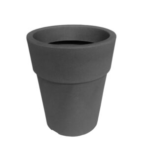 VASO RESINA ARES D20 H25 ANTRACITE