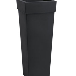VASO RESINA GERYON 40X40 H100 ANTRACITE