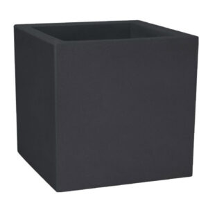 VASO CUBO RESINA MODUS 40 ANTRACITE