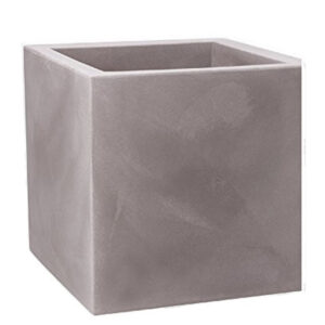 VASO CUBO RESINA MODUS 40 CENERE