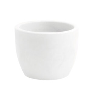 VASO HERA RESINA diametro 30 H23 colore BIANCO , base d21 , interno d25 h 23 LITRI 14