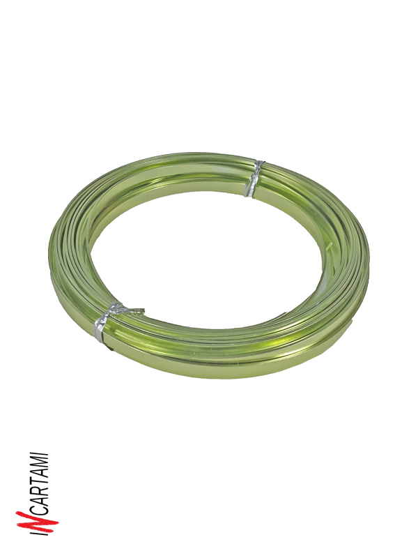 ROTOLO ALLUMINIO PIATTO 5MM8MT VERDE 15