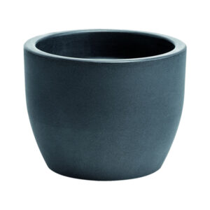 VASO HERA RESINA diametro 40 H30 colore ANTRACITE , base d29 , interno d34 h 30 LITRI 32