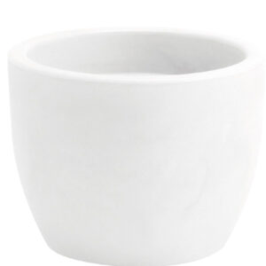 VASO HERA RESINA diametro 60 H45 colore BIANCO , base d43 , interno d51 h 45 LITRI 107