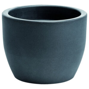 VASO HERA RESINA diametro 60 H45 colore ANTRACITE , base d43 , interno d51 h 45 LITRI 107