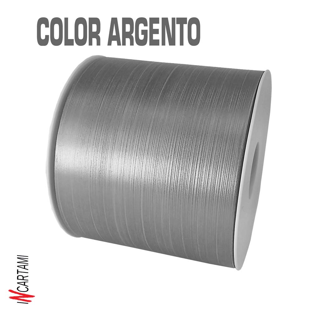 ROTOLO NASTRO PVC MODELLO ASPIDISTRA 103MM METRI 50 ARGENTO - immagine 8