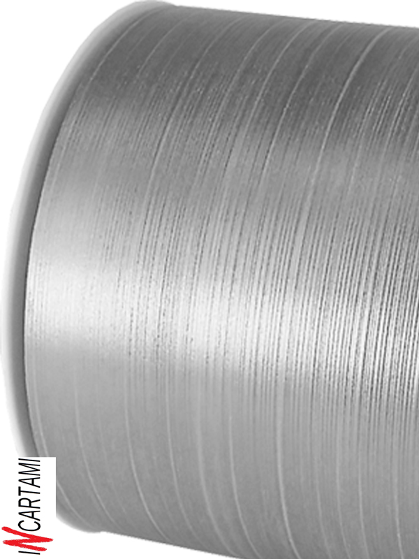 ROTOLO NASTRO PVC MODELLO ASPIDISTRA 103MM METRI 50 ARGENTO - immagine 2