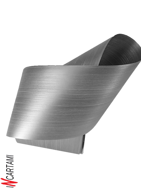 ROTOLO NASTRO PVC MODELLO ASPIDISTRA 103MM METRI 50 ARGENTO - immagine 3