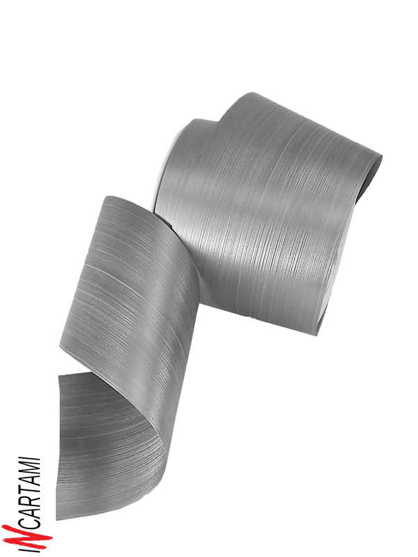 ROTOLO NASTRO PVC MODELLO ASPIDISTRA 103MM METRI 50 ARGENTO - immagine 4
