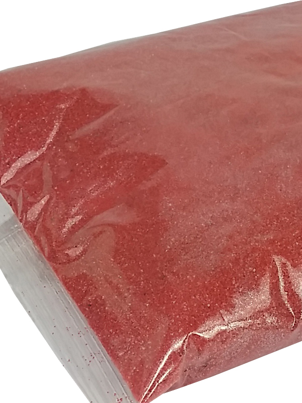 1 KG SABBIA COLORATA 04-07 MILLIMETRI PER COMPOSIZIONI FLOREALI HOBBY FAI DA TE ROSSO PERLA - immagine 4