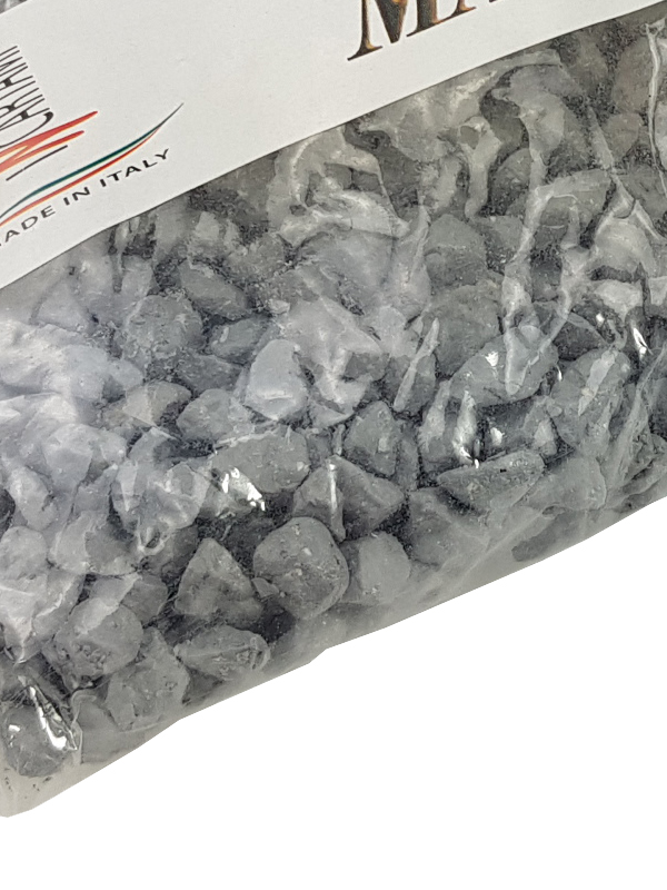 1 KG PIETRA COLORATA 05-07 MILLIMETRI PER COMPOSIZIONI FLOREALI HOBBY FAI DA TE GRIGIO - immagine 2