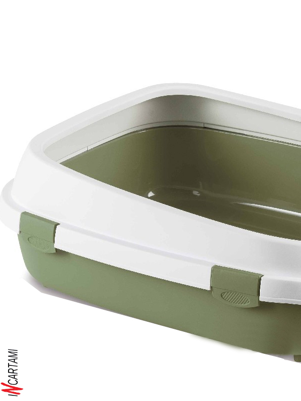 LETTIERA QUEEN VERDE BIANCO APERTA - immagine 2