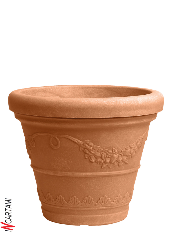 VASO RESINA BORDO FESTONATO D40 H22