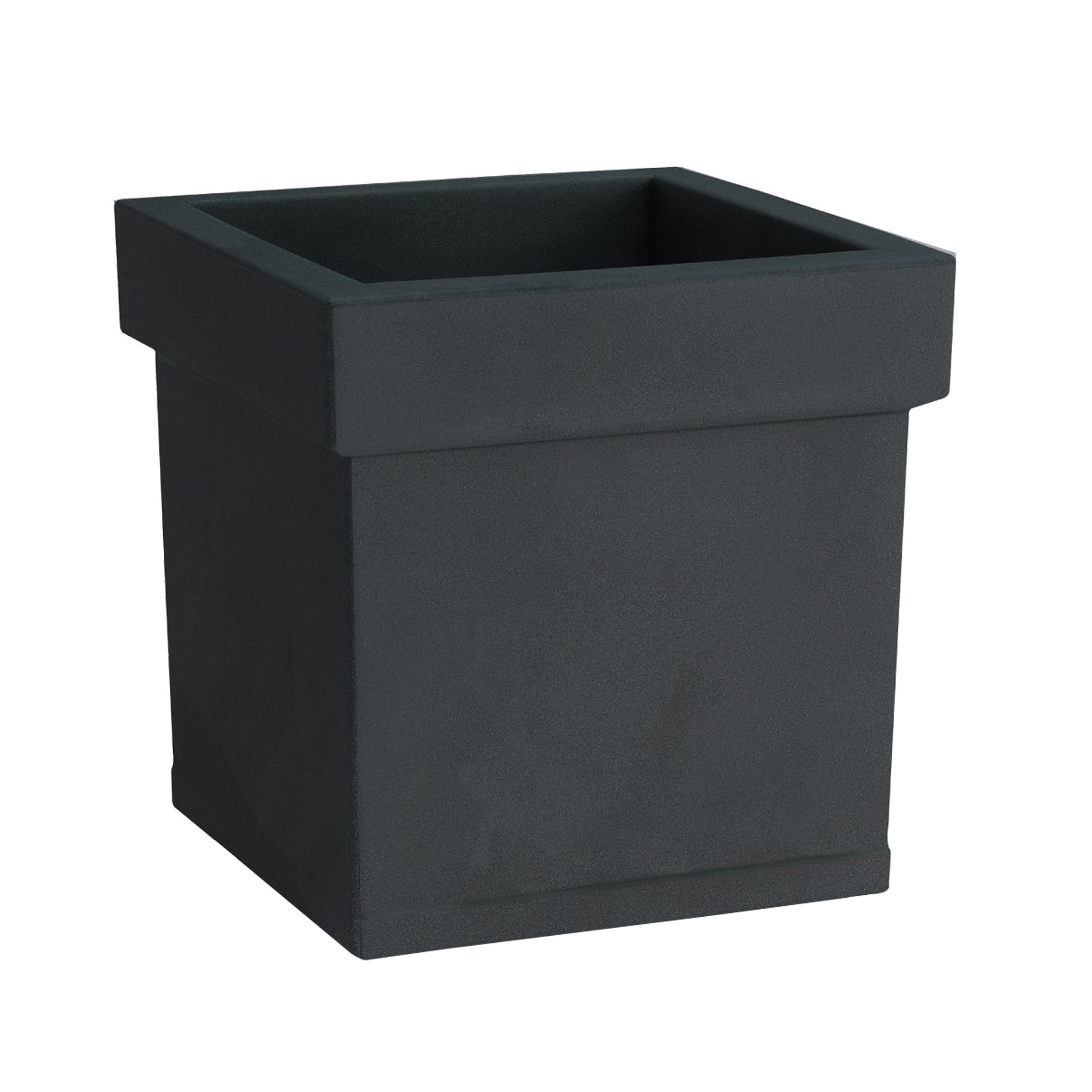 VASO RESINA THEMIS 40X40 H40 ANTRACITE - immagine 3