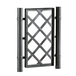 1 Spalliera per fioriera 50 ANTRACITE misura 42 x H 52 centimetri con 2 inserti diametro 3,8