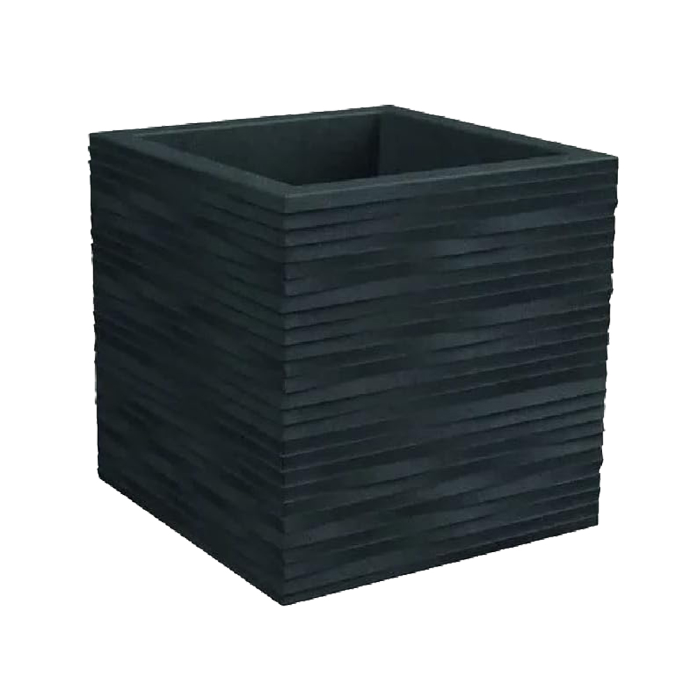 VASO CUBO ELEGANCE 40X40 ANTRACITE - immagine 12
