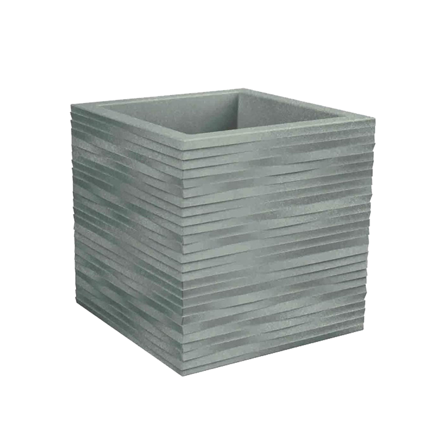VASO CUBO ELEGANCE 30X30 CENERE - immagine 9