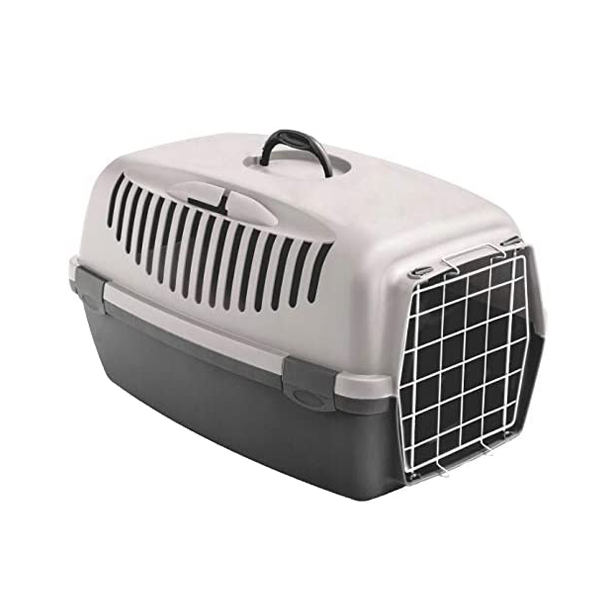 Trasportino GULLIVER 1 cipria porta acciaio misure 45x29 h26 cm con manico